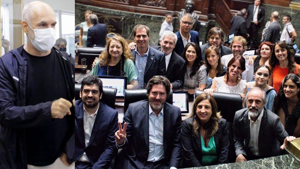 Hoario Rodríguez Larreta y Legisladores del Frente de Todos