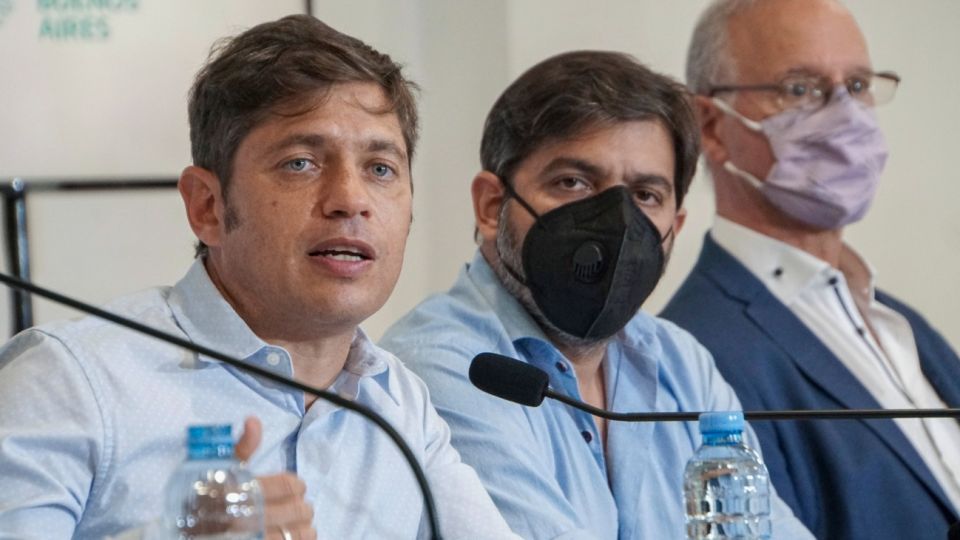 Axel Kicillof encabezó la conferencia frente al aumento de casos de Covid-19.