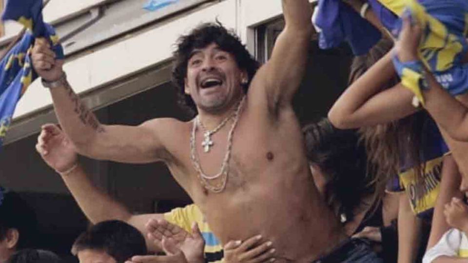 Gianinna Maradona compartió imágenes de Diego Maradona en la Bombonera.