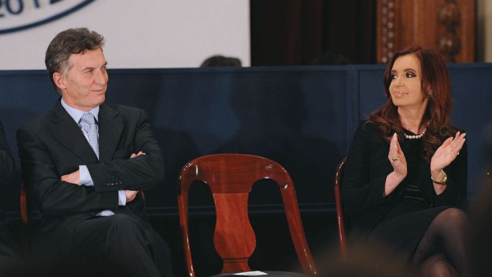 Mauricio Macri y Cristina Fernández