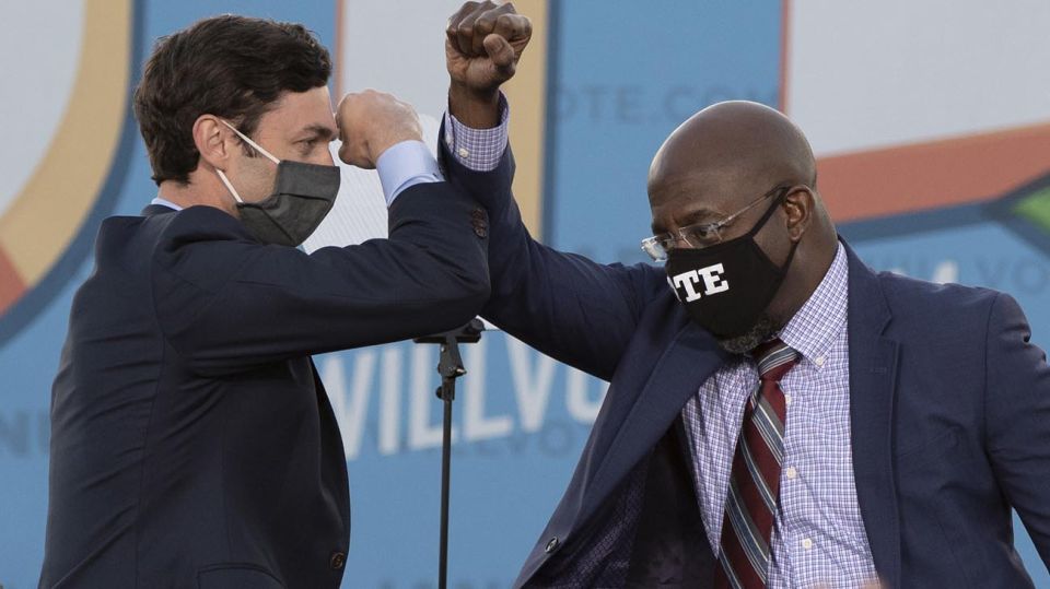 Raphael Warnock y Jon Ossoff 20210106