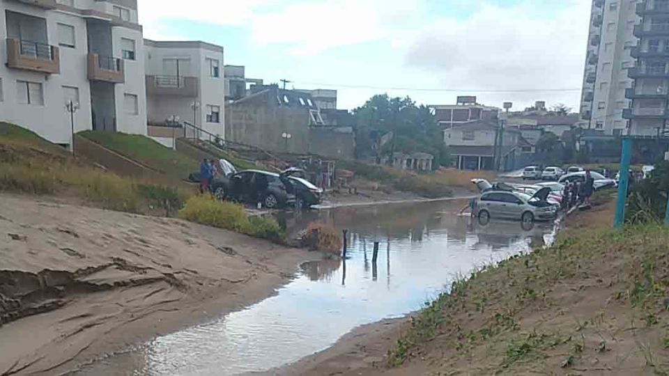 Villa Gesell, tras el meteorológico por tormentas fuertes en la costa.