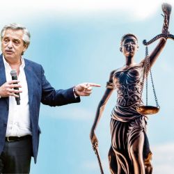 Alberto Fernández y la Justicia. | Foto:Cedoc.