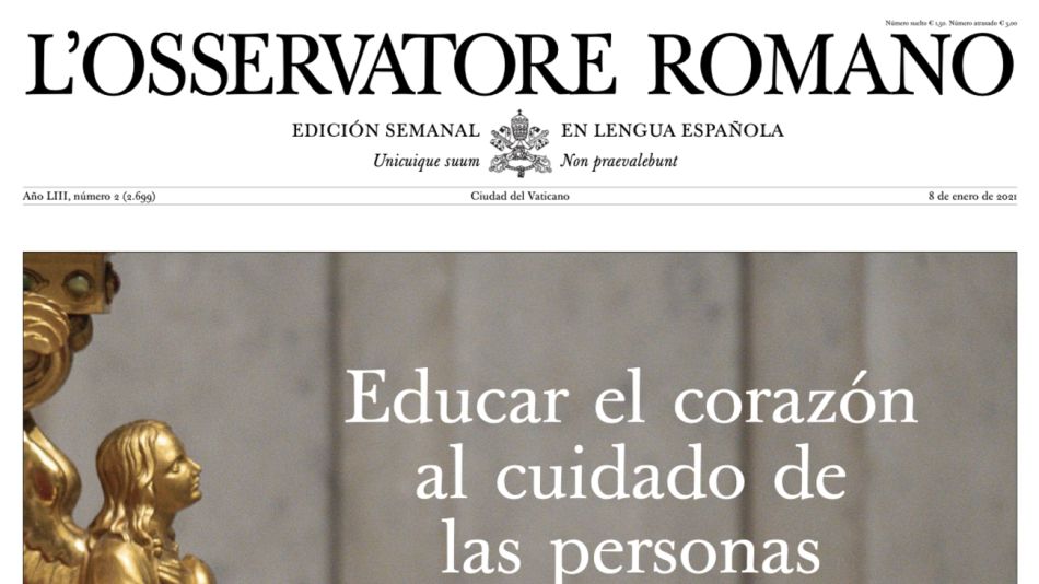 Osservatore Romano de esta semana.