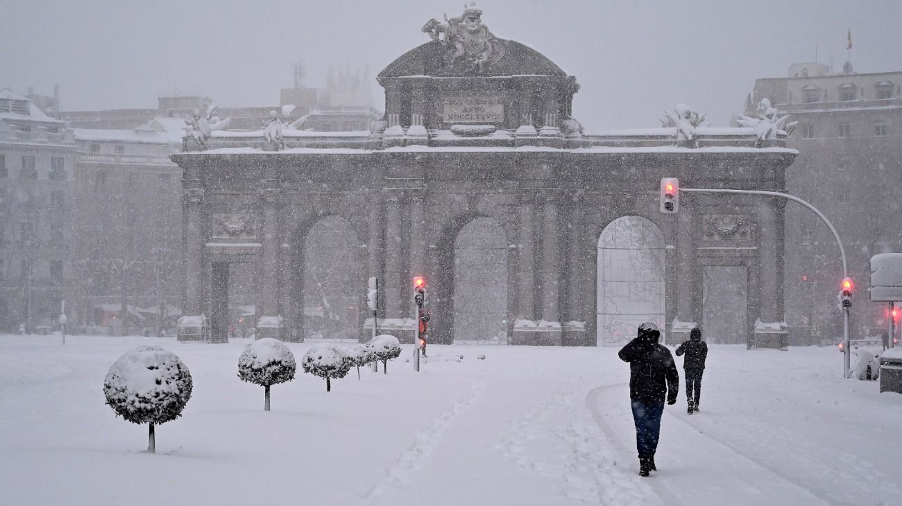 Madrid amaneció el 9 de enero tapado por la nieve.