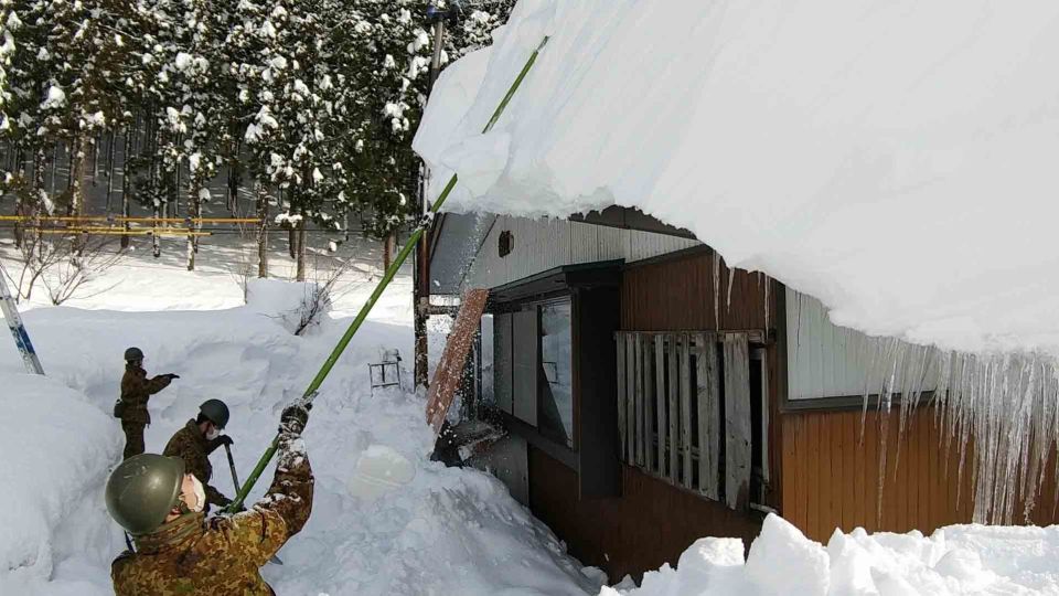 japon nieve tormenta