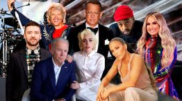 Arriba: Justin Timberlake - Jon Bon Jovi - Tom Hank - Ant Clemos - Demi Lovato / Abajo: Joe Biden y Lady Gaga - Jennifer López