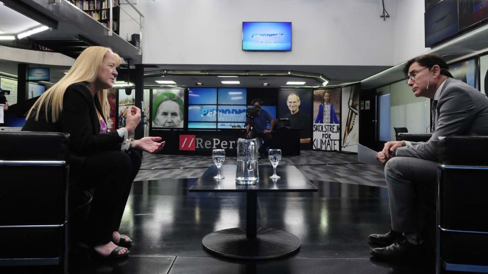 Margarita Stolbizer, en la entrevista con Jorge Fontevecchia.