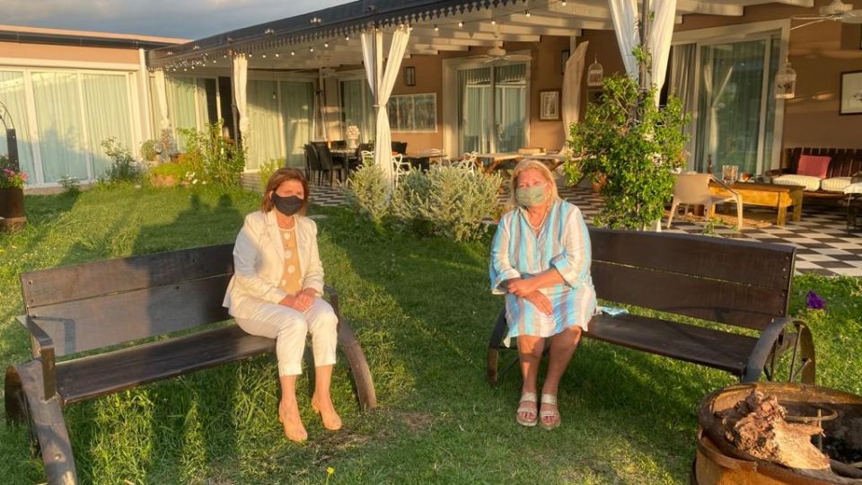 Bullrich visitó a Carrió en su casa de Exaltación de la Cruz.