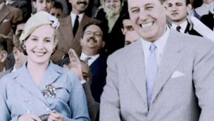 Eva Duarte y Juan Domingo Perón