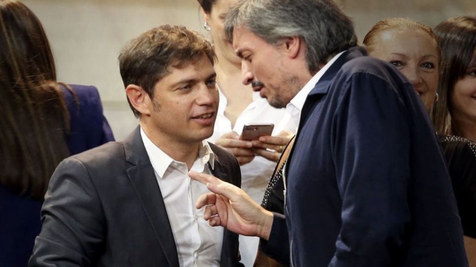 Axel Kixillof y Máximo Kirchner