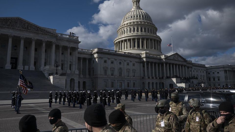 Operativo de seguridad en el capitolio y Washington