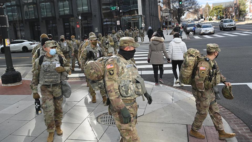 Operativo de seguridad en el capitolio y Washington