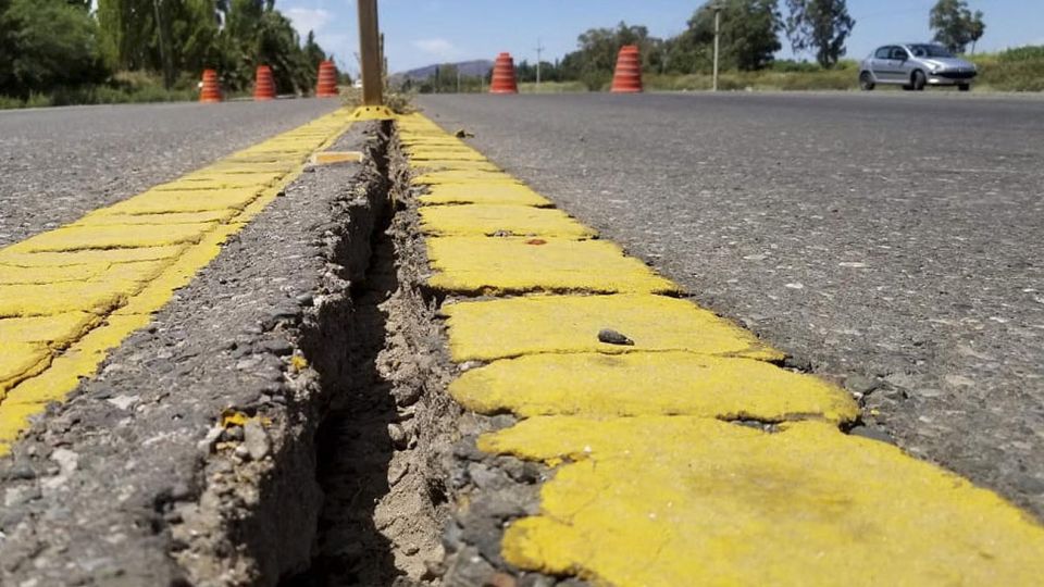 Sismo en San Juan, ruta 40