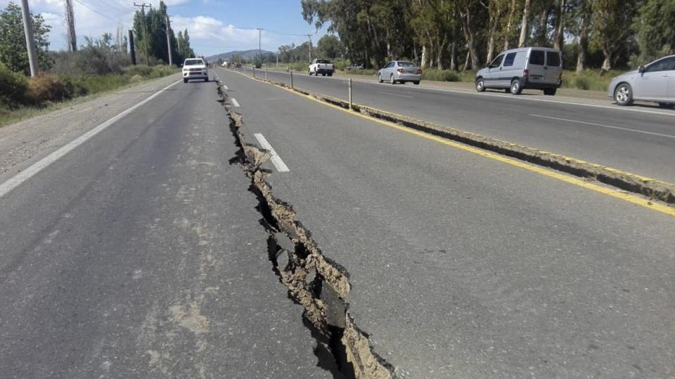 Sismo en San Juan, ruta 40