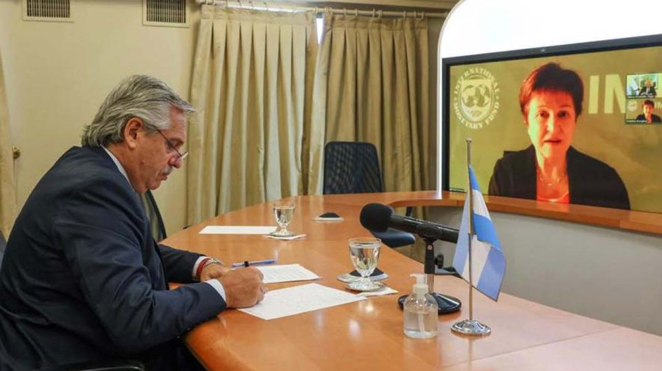 Alberto Fernandez con Kristalina Georgieva-20210121
