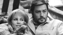 Nathalie y Alain Delon