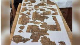 El misterioso papiro tiene una extensión cercana a los 4 metros.