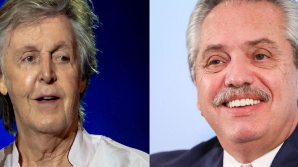 El ex beatle Paul McCartney y el presidente argentino Alberto Fernández