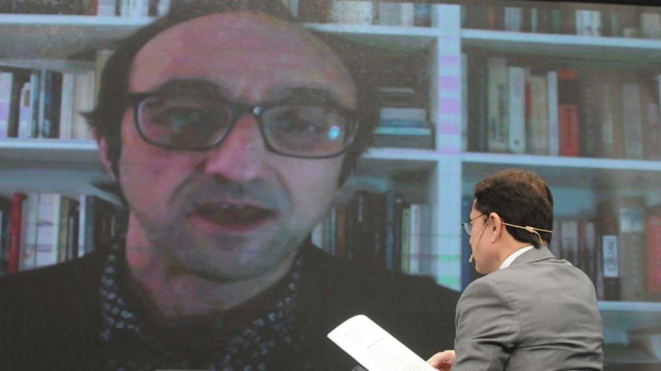 Agustín Fernández Mallo, en la entrevista con Jorge Fontevecchia.