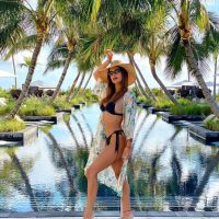 Lourdes Sánchez y las paradisíacas vacaciones junto al Chato Prada y su hijo