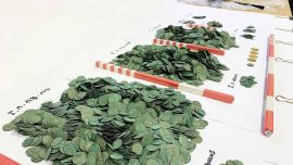 En total desenterraron 7.000 monedas romanas antiguas.