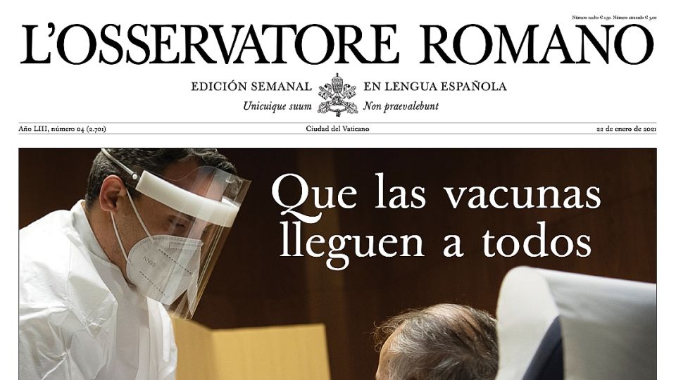 Osservatore Romano de esta semana.