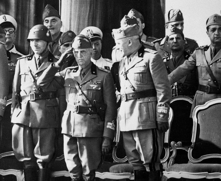 La historia en Víctor Manuel III y Benito Mussolini.