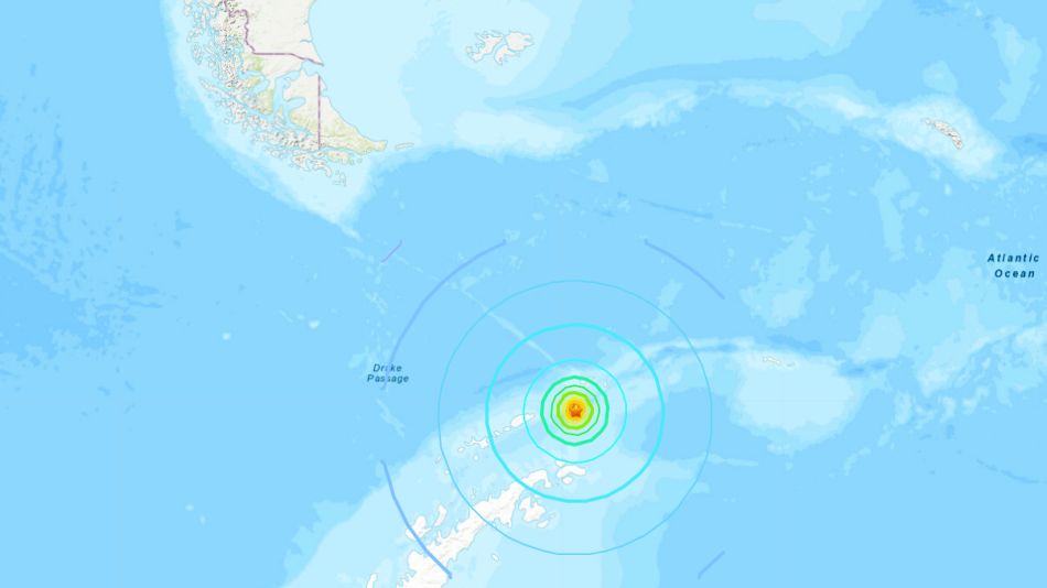 Terremoto en la Antártida.