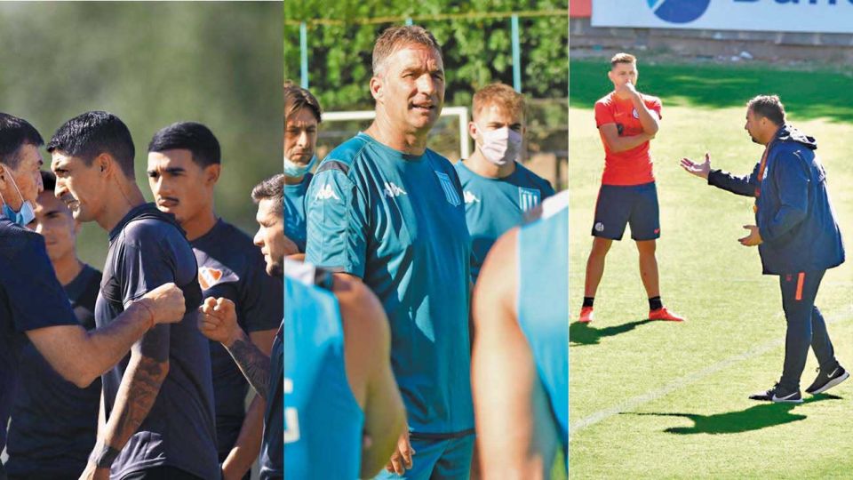 Arranques. Falcioni tuvo ayer su primera práctica con el plantel de Independiente. Pizzi, recién asumido en Racing. Y Davobe pasó de Argentinos a San Lorenzo.