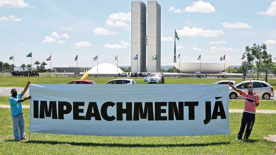 Brasilia. Los manifestantes critican en especial la pésima gestión del programa de vacunación.