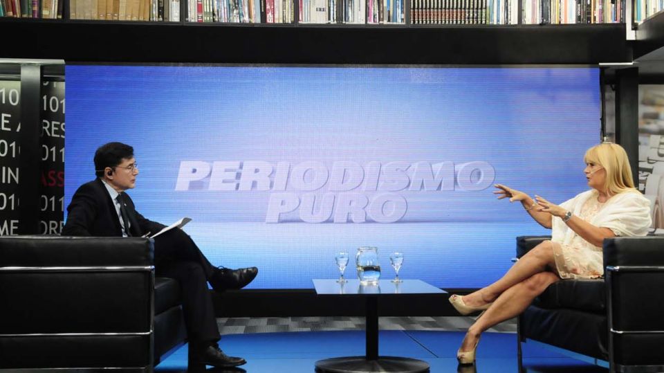 La ministra de Justicia Marcela Losardo, en la entrevista con Jorge Fontevecchia.