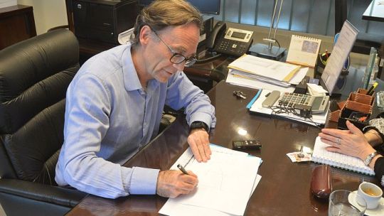 CONFORME. “Llegamos a un acuerdo que otras provincias no están en condiciones de alcanzar”, dijo el ministro Osvaldo Giordano.