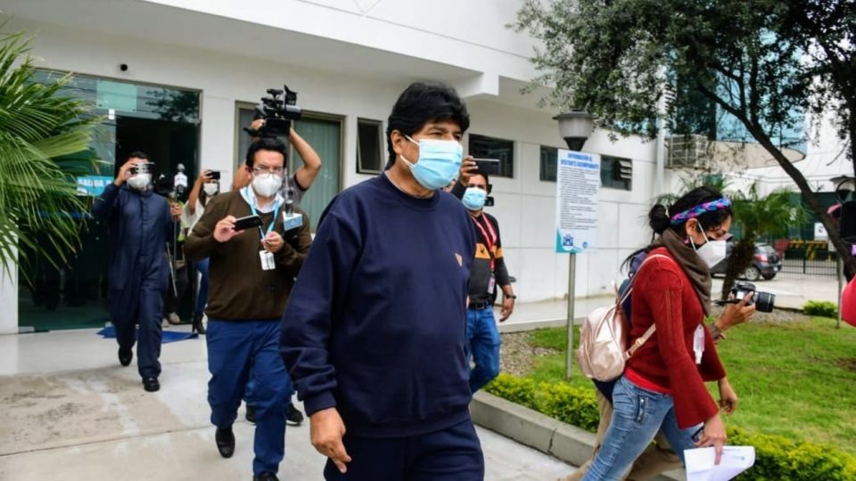 Evo Morales fue dado de alta tras estar internado por Covid-19.
