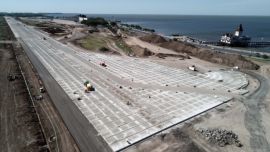Están avanzadas en un 45 % las obras en el Aeropuerto Jorge Newbery de Buenos Aires.