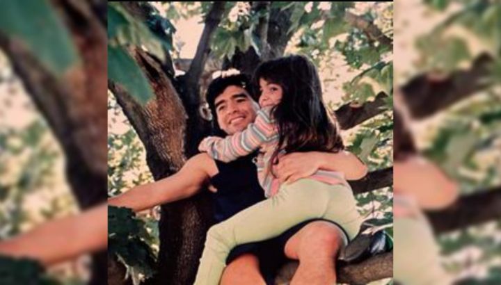 Gianinna Maradona y Diego Maradona