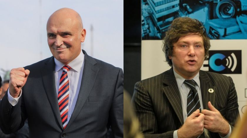 Los economistas José Luis Espert y Javier Milei.