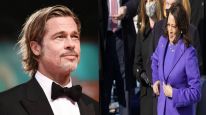 Brad Pitt y Kamala Harris