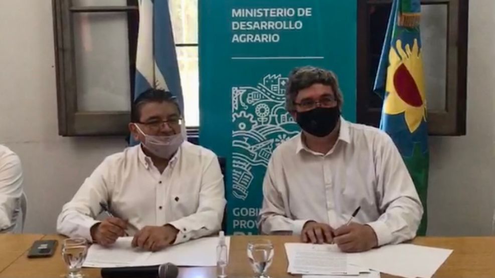 Convenio entre el Renatre y el Ministerio de Desarrollo Agrario de Buenos Aires