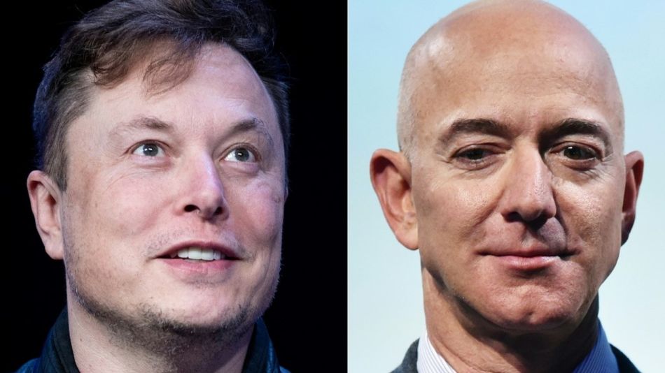 Elon Musk Jeff Bezos Batalla Espacial