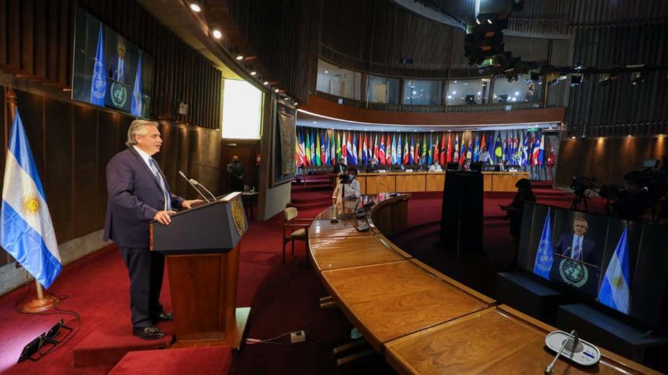 Alberto Fernández y su discurso ante CEPAL.