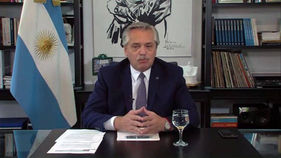 Alberto Fernández ante el foro de Davos 20210128
