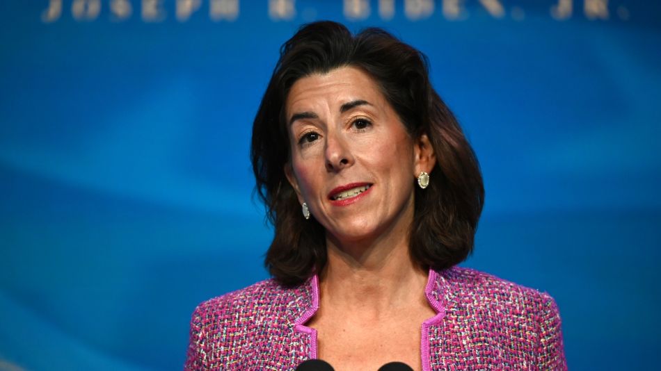 Gina Raimondo, nominada del presidente, Joe Biden, para secretaria de Comercio.