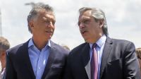 Archivo. Mauricio Macri junto a Alberto Fernández.