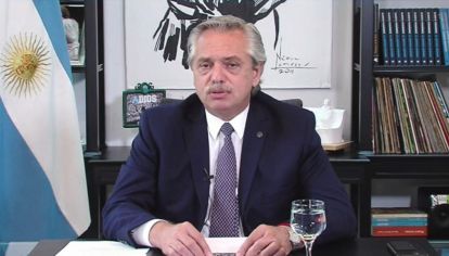 Alberto Fernández en Davos