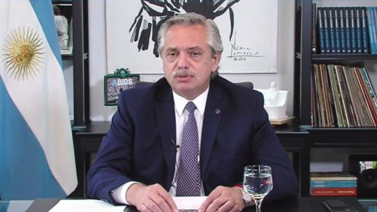 Alberto Fernández en Davos