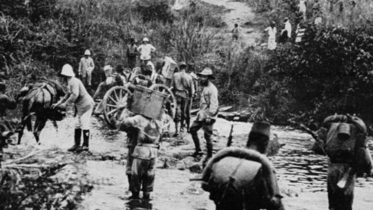 EL CONGO EN 1920. “De repente, tienes 1.600 soldados con rifles y munición en abundancia, por lo que el nivel de caza en esa área aumentó drásticamente durante estos pocos meses”, dijo Pepin.