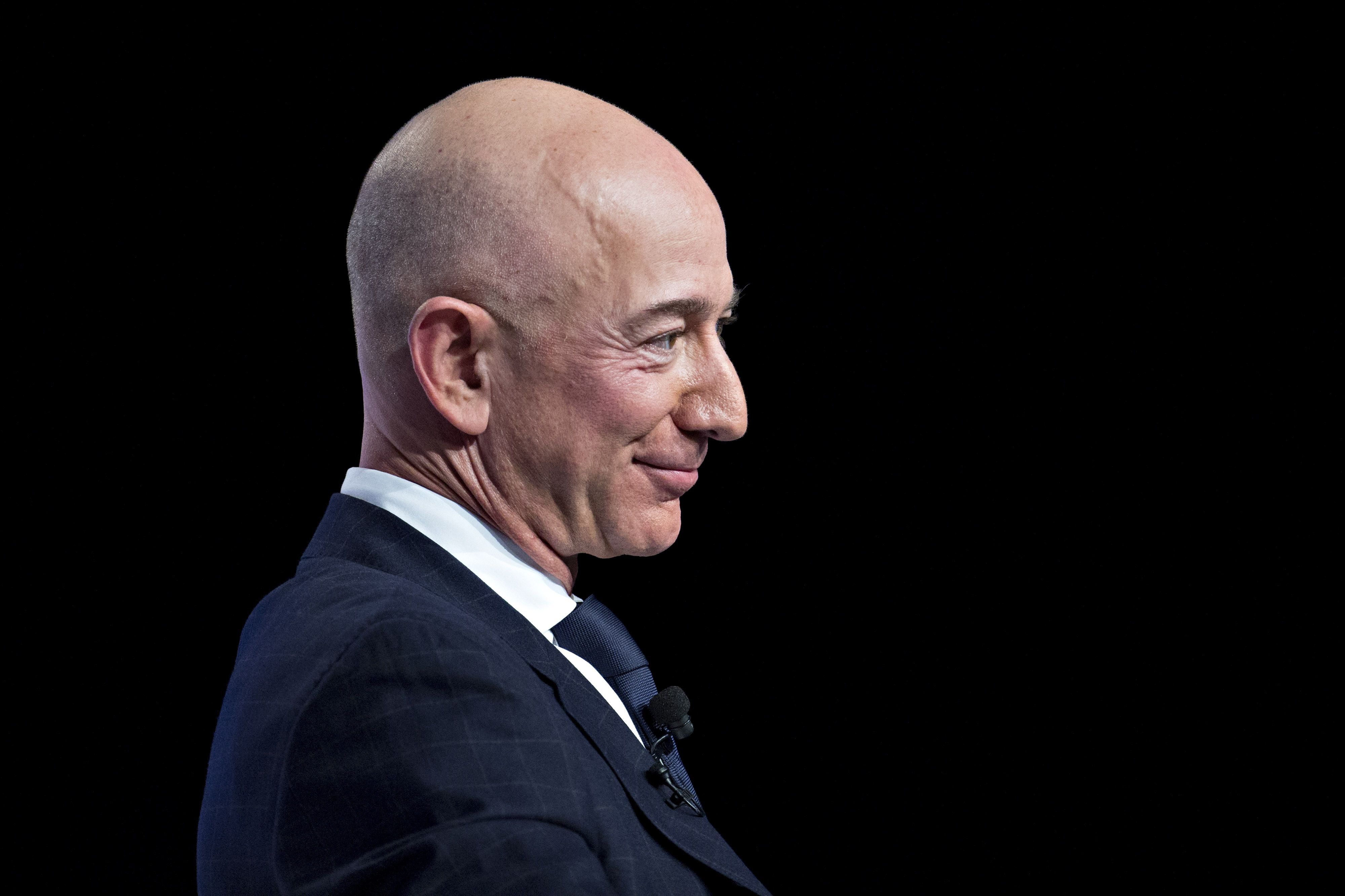 Amazon CEO Jeff Bezos Speaks At Air Force Association Air, Space & Cyber Conference