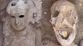 Las 16 catacumbas grecorromanas estaban talladas y decoradas en oro.