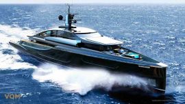 El Mr Hunt es una embarcación de 58 metros de largo y nació de un concurso de sketches organizado por la revista BOAT International.